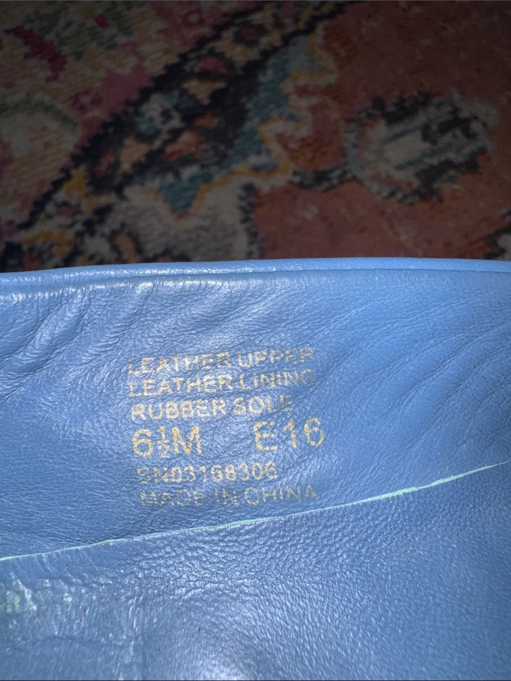 Tory Burch Blue mini travel Ballet Flats size 6.5